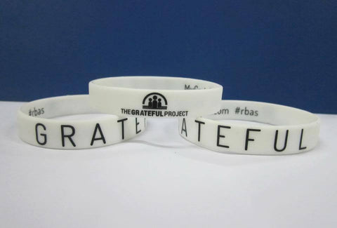 Grateful Project - 2 White Bracelet Pack